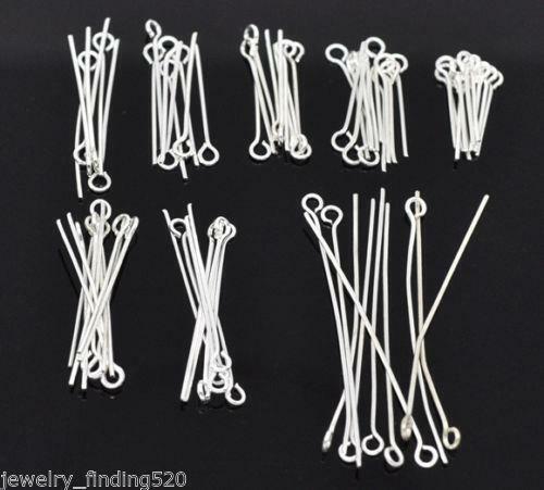 EYE PINS 30mm 200/ 35mm 200/ 40mm 175/ 50mm 150/ 60mm 100 x 0.7m Silver Plated
