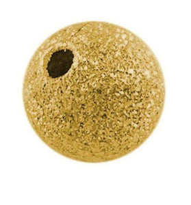 METAL STARDUST BEADS GOLD PLATED 4mm , 6mm , 8mm, 10mm