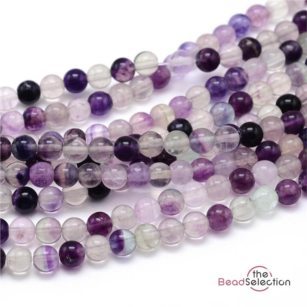 FLUORITE GEMSTONE BEADS 8mm 25 Beads JEWELLERY MAKING GS3