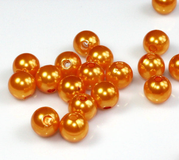 20 COLOUR CHOICE TOP QUALITY ACRYLIC FAUX ROUND PEARL BEADS 4mm 6mm 8mm 10mm 12m