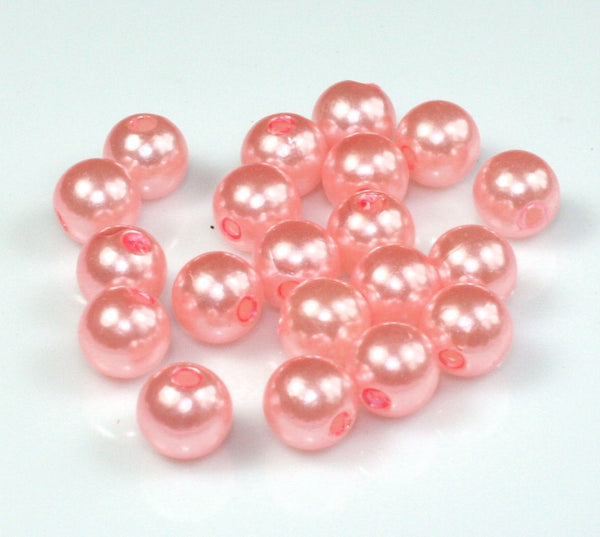 20 COLOUR CHOICE TOP QUALITY ACRYLIC FAUX ROUND PEARL BEADS 4mm 6mm 8mm 10mm 12m