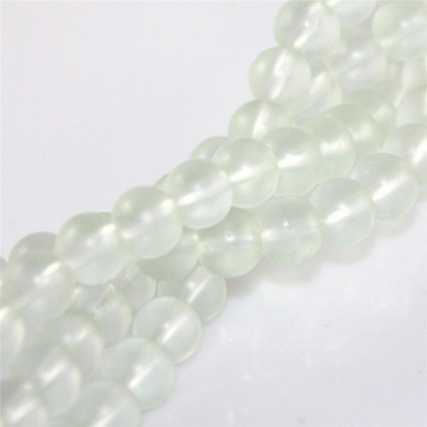 Crystal Frosted Glass Beads Round 20 Colour Choice 4mm 6mm 8mm Jewellery Making