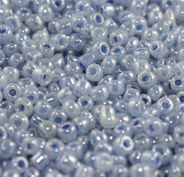 50g PEARL GLASS CEYLON SEED BEADS 11/0~2mm 8/0~3mm 6/0~4mm 16 COLOUR CHOICE