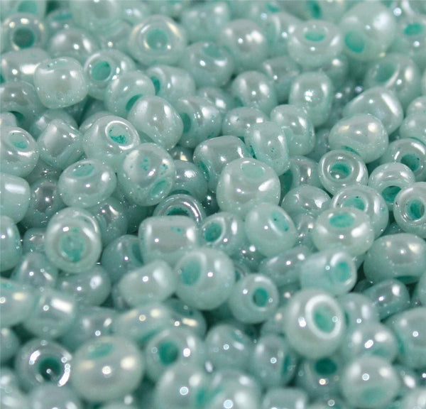 50g PEARL GLASS CEYLON SEED BEADS 11/0~2mm 8/0~3mm 6/0~4mm 16 COLOUR CHOICE