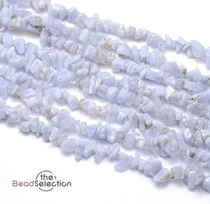 100 BLUE LACE AGATE GEMSTONE CHIP BEADS 5mm - 8mm GC29