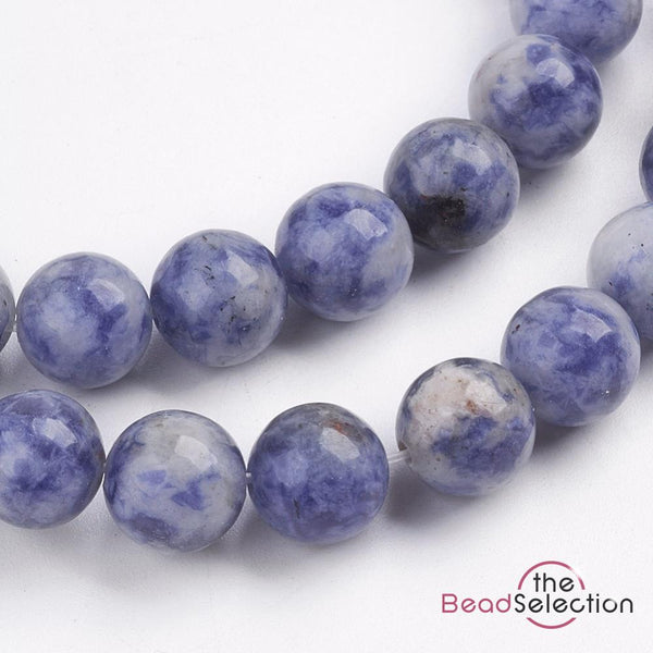 30 Blue Spot Jasper Natural Gemstone Beads 6mm Jewellery Making GS169