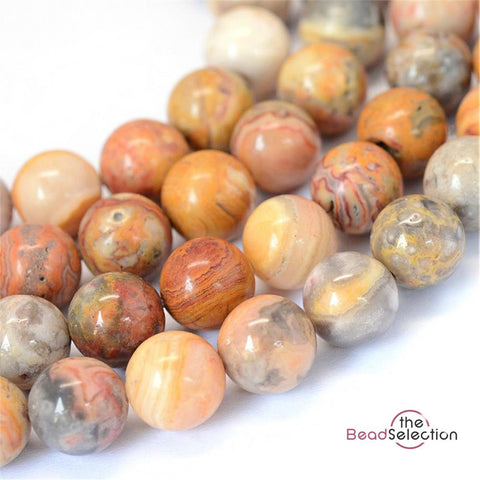 30 CRAZY AGATE ROUND GEMSTONE BEADS 6mm jewellery making GS95