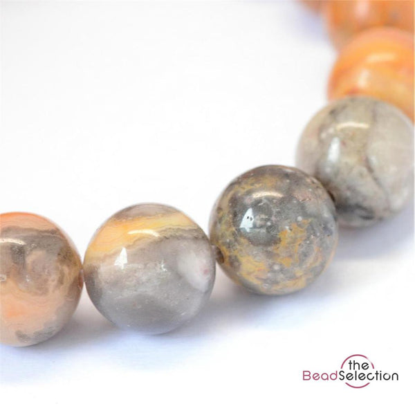 CRAZY AGATE ROUND GEMSTONE BEADS 8mm 25 Beads Jewellery Making GS94