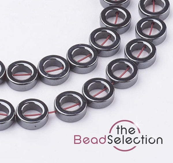 Hematite Ring Donut Beads 10mm Jewellery Making HEM65