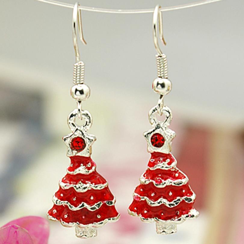 8 Pairs Christmas Earrings Set - Resin Dangle Earrings With Santa, Trees, Snowmen For Women (Style 1)