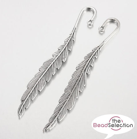 TOP QUALITY FEATHER TIBETAN SILVER BOOKMARK BLANKS 115mm MSC37