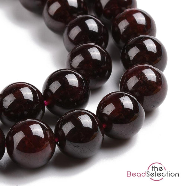 25 Dark Red Garnet Round Beads Gemstone 8mm Healing Jewellery Making GS139