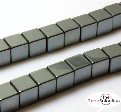 PREMIUM AAA QUALITY CUBE HEMATITE BEADS choose 8 mm 6mm 4mm