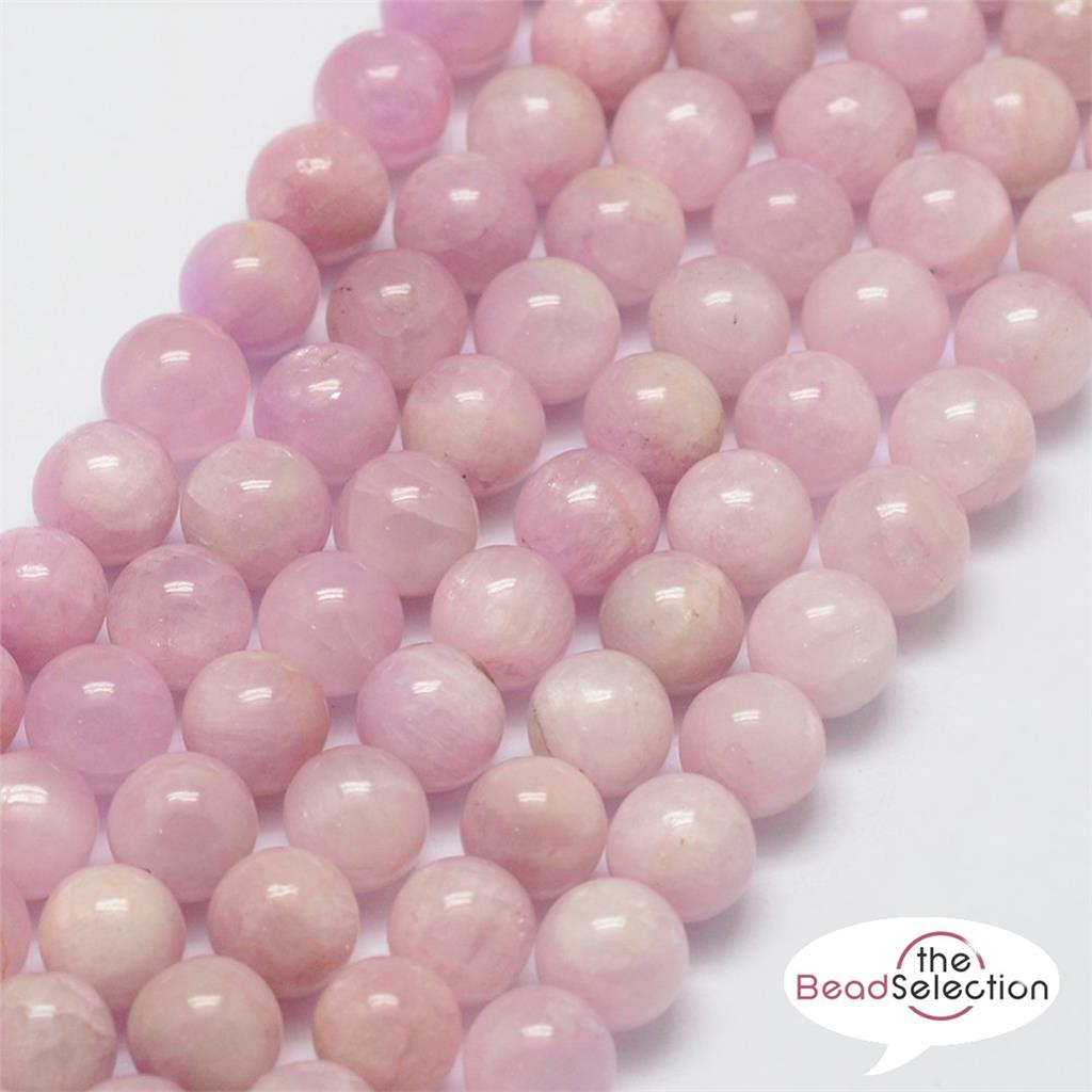 30 PREMIUM QUALITY LILAC PINK KUNZITE ROUND GEMSTONE BEADS 6mm GS81