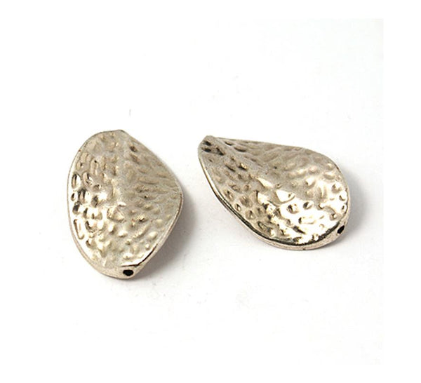 5 TIBETAN SILVER LEAF SPACER BEADS CHARMS 28mm TOP QUALITY TS43
