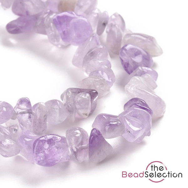 Lilac Amethyst Beads Chip 8mm-5mm 1 Strand 250+ Gemstone Jewellery Making GC51