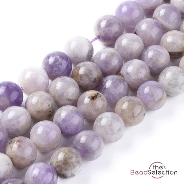 Lilac Amethyst Round Gemstone Beads 25 8mm Chakra Stones GS132