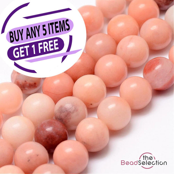 25 PINK AVENTURINE ROUND GEMSTONE BEADS 8mm Jewellery Making GS152