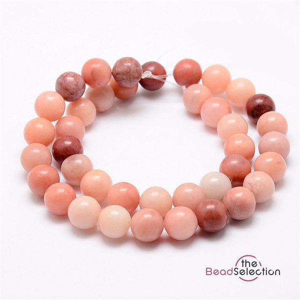 25 PINK AVENTURINE ROUND GEMSTONE BEADS 8mm Jewellery Making GS152