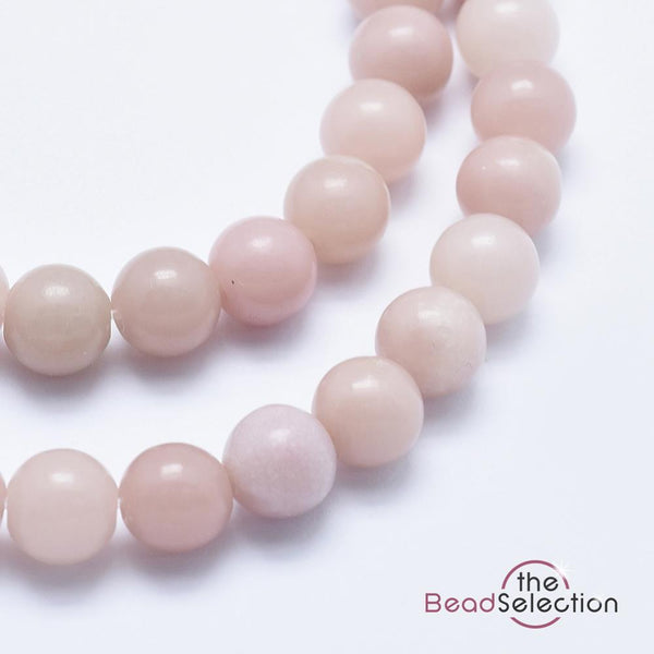 Pink Opal Round Gemstone Beads 25 8mm Chakra Stones GS133