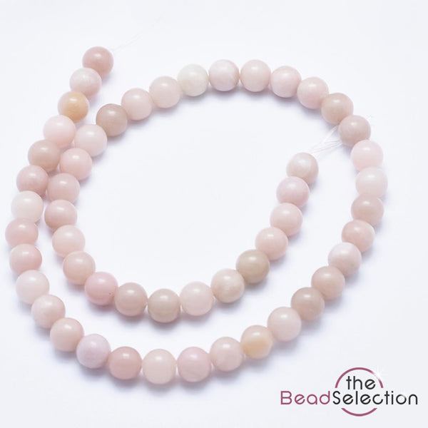 Pink Opal Round Gemstone Beads 25 8mm Chakra Stones GS133