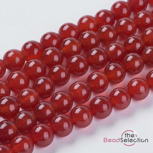 Red Carnelian Round Gemstone Beads 6mm 30 Beads Chakra Stone GS128