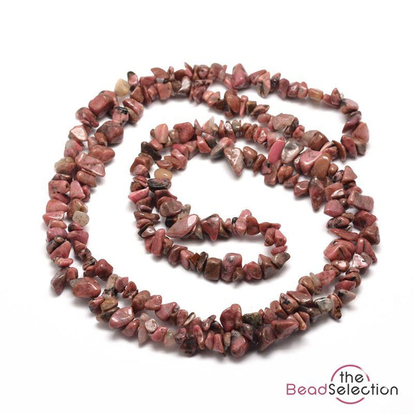 Rhodonite Beads Chip 8mm-5mm 1Strand 240+ Natural Gemstone Jewellery Making GC59