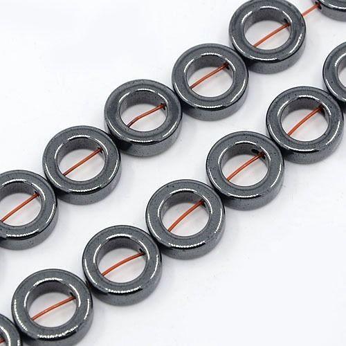 Hematite Ring Donut Beads 10mm Jewellery Making HEM65