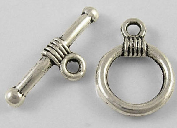 10 SMALL ROUND TOGGLE CLASPS 15mm x 11mm TOP QUALITY AND COLOUR CHOICE