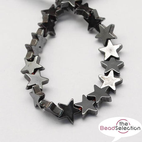 PREMIUM QUALITY STAR HEMATITE BEADS 9mm HEM17