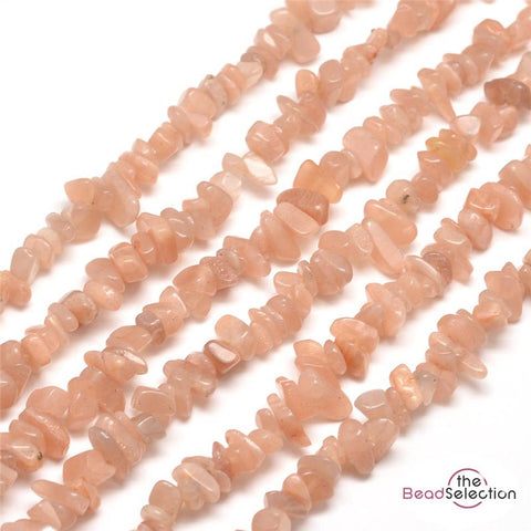 SUNSTONE GEMSTONE CHIP BEADS 5mm - 8mm 1 strand 240+ CHAKRA STONES GC48