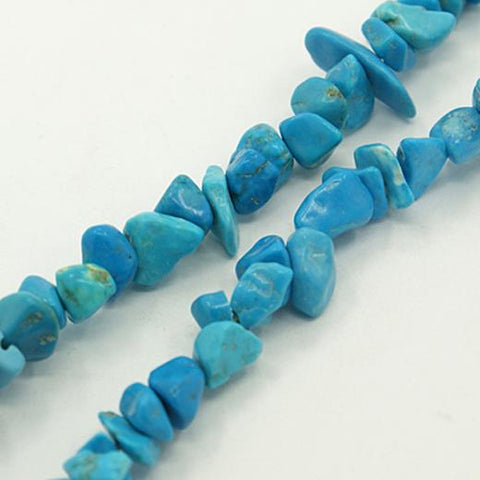 PREMIUM QUALITY SYNTHETIC GEMSTONE TURQUOISE CHIP BEADS 5mm -8mm 200 Beads  GC19